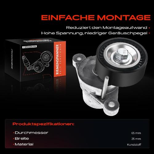 1x Spannrolle Riemenspanner für Citroën Berlingo C3 II C4 I II C5 III DS3 Peugeot Bild 1x Spannrolle Riemenspanner für Citroën Berlingo C3 II C4 I II C5 III DS3 Peugeot