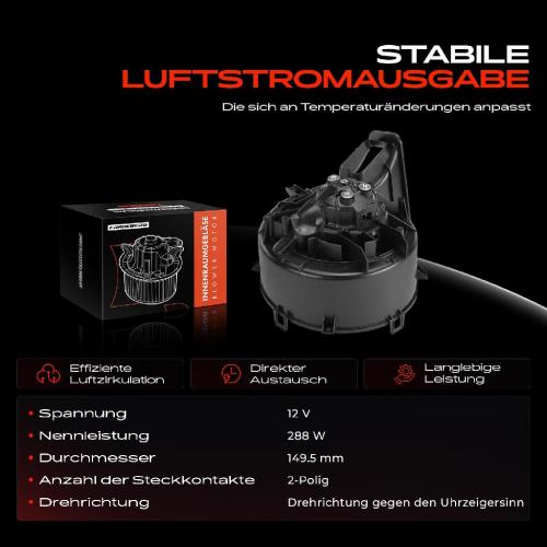 1x Gebläsemotor Innenraumgebläse für Saab 9-3 YS3F 2003-2011 9-3X 2010-2011 Bild 1x Gebläsemotor Innenraumgebläse für Saab 9-3 YS3F 2003-2011 9-3X 2010-2011