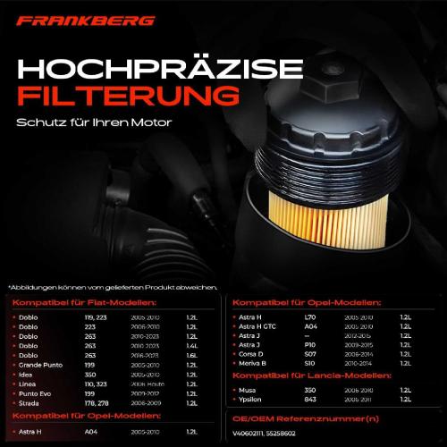 1x ÖlkühlerÖlfilter für Fiat Doblo Linea Grande Punto Strada Opel Astra H J 1.3L Bild 1x ÖlkühlerÖlfilter für Fiat Doblo Linea Grande Punto Strada Opel Astra H J 1.3L