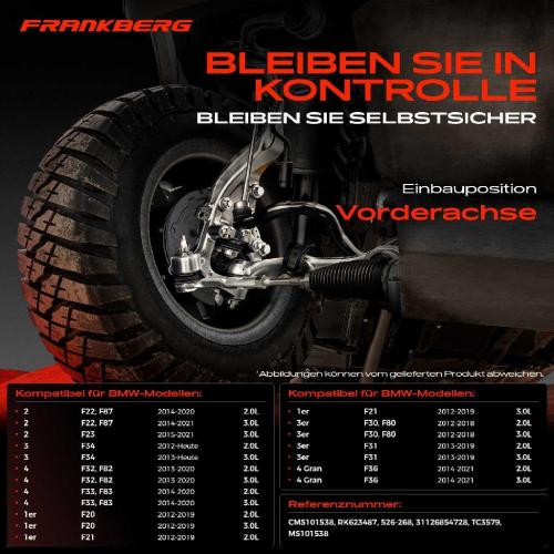1x Querlenker Vorderachse für BMW 1er F20 F21 2 Cabriolet F23 2 Coupe F22 F87 3 Gran Turismo F34 Bild 1x Querlenker Vorderachse für BMW 1er F20 F21 2 Cabriolet F23 2 Coupe F22 F87 3 Gran Turismo F34