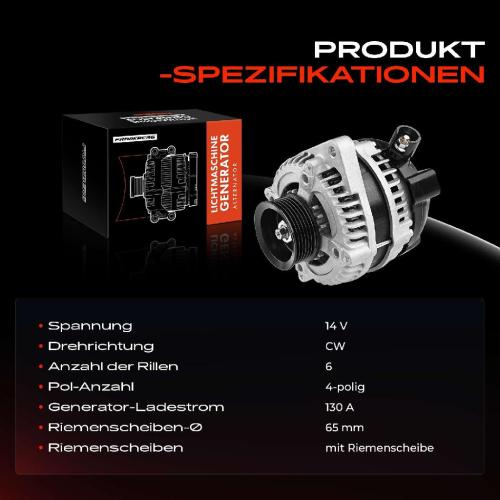 1x Lichtmaschine Generator für Honda Legend IV KB 3.5L 2006-2012 Bild 1x Lichtmaschine Generator für Honda Legend IV KB 3.5L 2006-2012
