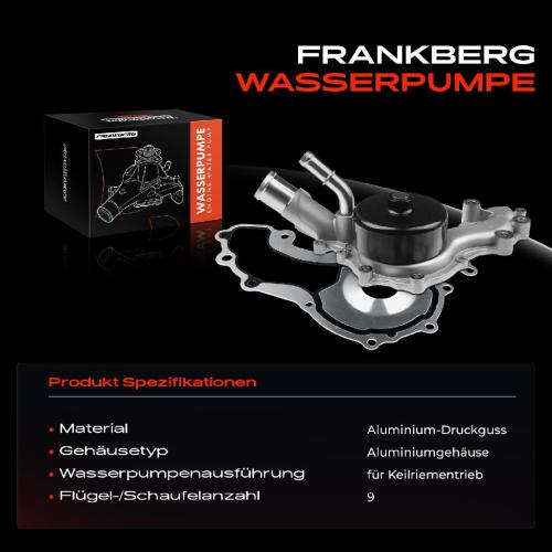 1x Wasserpumpe Kühlwasserpumpe für Chrysler 300C Jeep Grand Cherokee IV Dodge Lancia Bild 1x Wasserpumpe Kühlwasserpumpe für Chrysler 300C Jeep Grand Cherokee IV Dodge Lancia