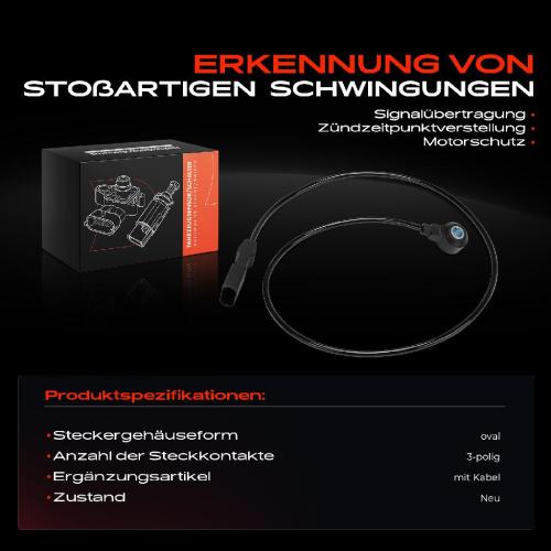 1x Klopfsensor Klopfgeber für VW Phaeton Audi A3 8P1 8PA A8 4E2 4E8 A6 4F Bild 1x Klopfsensor Klopfgeber für VW Phaeton Audi A3 8P1 8PA A8 4E2 4E8 A6 4F