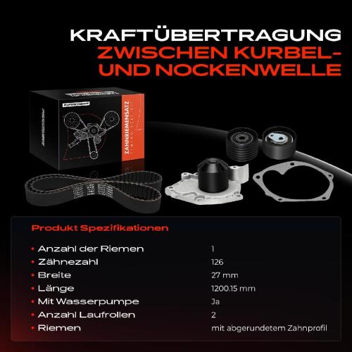 1x Zahnriemensatz Zahnriemen Wasserpumpe für Renault Megane Laguna 2 3 Espace Clio Bild 1x Zahnriemensatz Zahnriemen Wasserpumpe für Renault Megane Laguna 2 3 Espace Clio