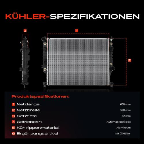 1x Kühler Wasserkühler Motorkühler für Mercedes-Benz W164 X164 V251 W251 3.0L-5.5L Bild 1x Kühler Wasserkühler Motorkühler für Mercedes-Benz W164 X164 V251 W251 3.0L-5.5L