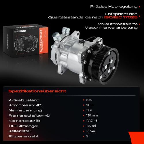 1x Klimakompressor für Alfa Romeo 164 Fiat Croma 154 Lancia Thema 834 Bild 1x Klimakompressor für Alfa Romeo 164 Fiat Croma 154 Lancia Thema 834