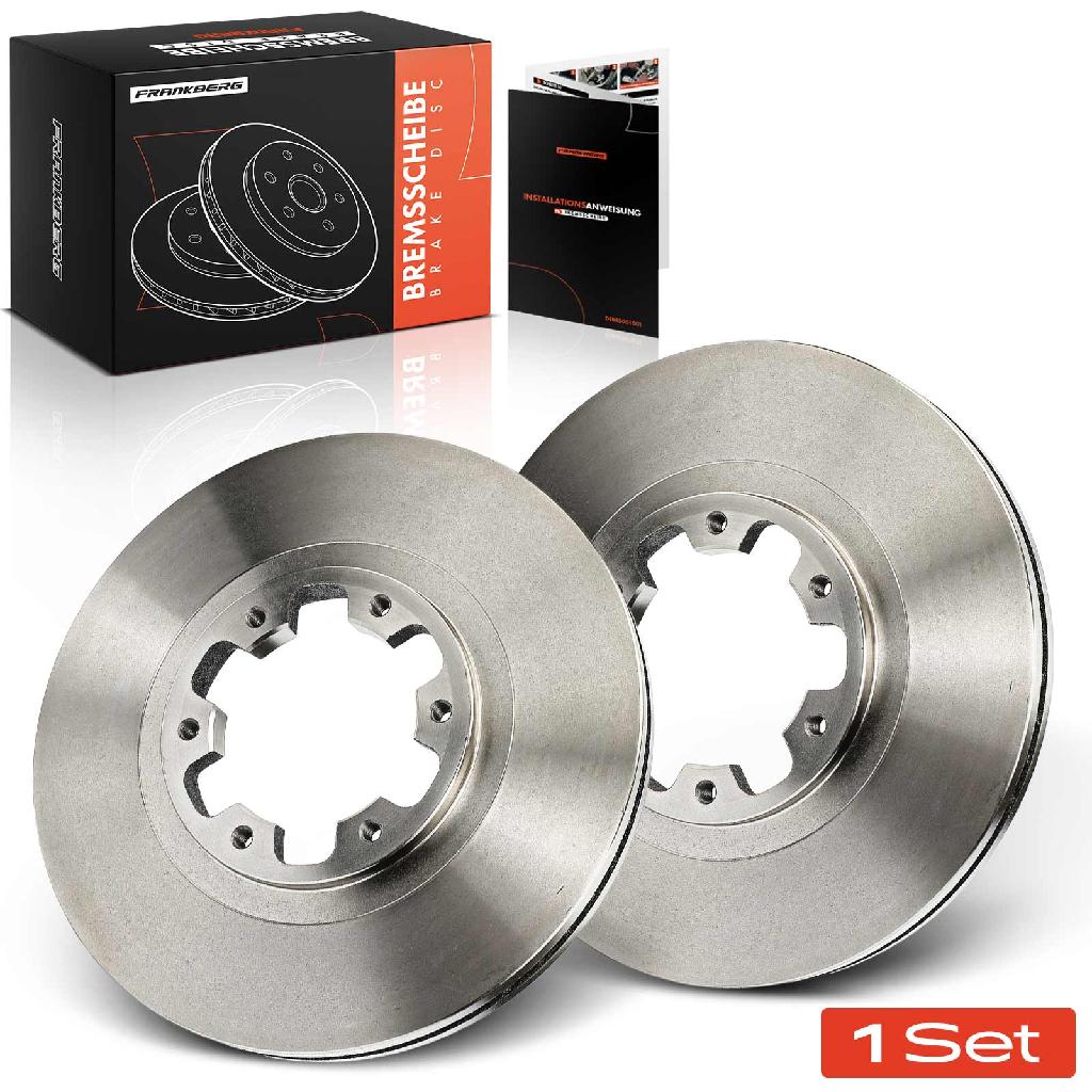 Frankberg 2x Bremsscheiben Vorderachse für Nissan Navara Pathfinder II Pick-up D22 R50 Bj ab 1995