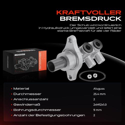 1x Hauptbremszylinder Bremszylinder für Opel Astra H L48 L35 L08 L70 Zafira B A05 Bild 1x Hauptbremszylinder Bremszylinder für Opel Astra H L48 L35 L08 L70 Zafira B A05