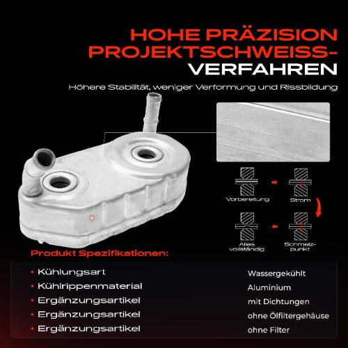 1x Ölkühler Motoröl für VW Golf Bora Audi A3 8L1 Seat Ibiza II Leon Skoda Octavia I Bild 1x Ölkühler Motoröl für VW Golf Bora Audi A3 8L1 Seat Ibiza II Leon Skoda Octavia I