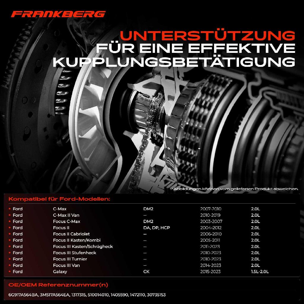 1x Zentralausrücker Kupplung für Ford C-Max DM2 Focus II Galaxy Kuga I Volvo S60 II