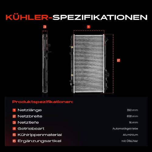 1x Kühler Wasserkühler Motorkühler für Honda CR-V I RD 2.0L 1995-2001 Bild 1x Kühler Wasserkühler Motorkühler für Honda CR-V I RD 2.0L 1995-2001