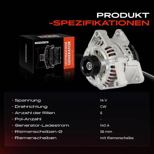 1x Lichtmaschine Generator für Opel Signum Z03 Vectra B J96 CC Caravan C Z02 Bild 1x Lichtmaschine Generator für Opel Signum Z03 Vectra B J96 CC Caravan C Z02