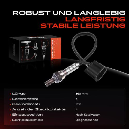 Frankberg 1x Lambdasonde Diagnosesonde Nach Katalysator für Mazda 3 BK BL BM Stufenheck 5 CW 2.0L 2.3L Bild Frankberg 1x Lambdasonde Diagnosesonde Nach Katalysator für Mazda 3 BK BL BM Stufenheck 5 CW 2.0L 2.3L