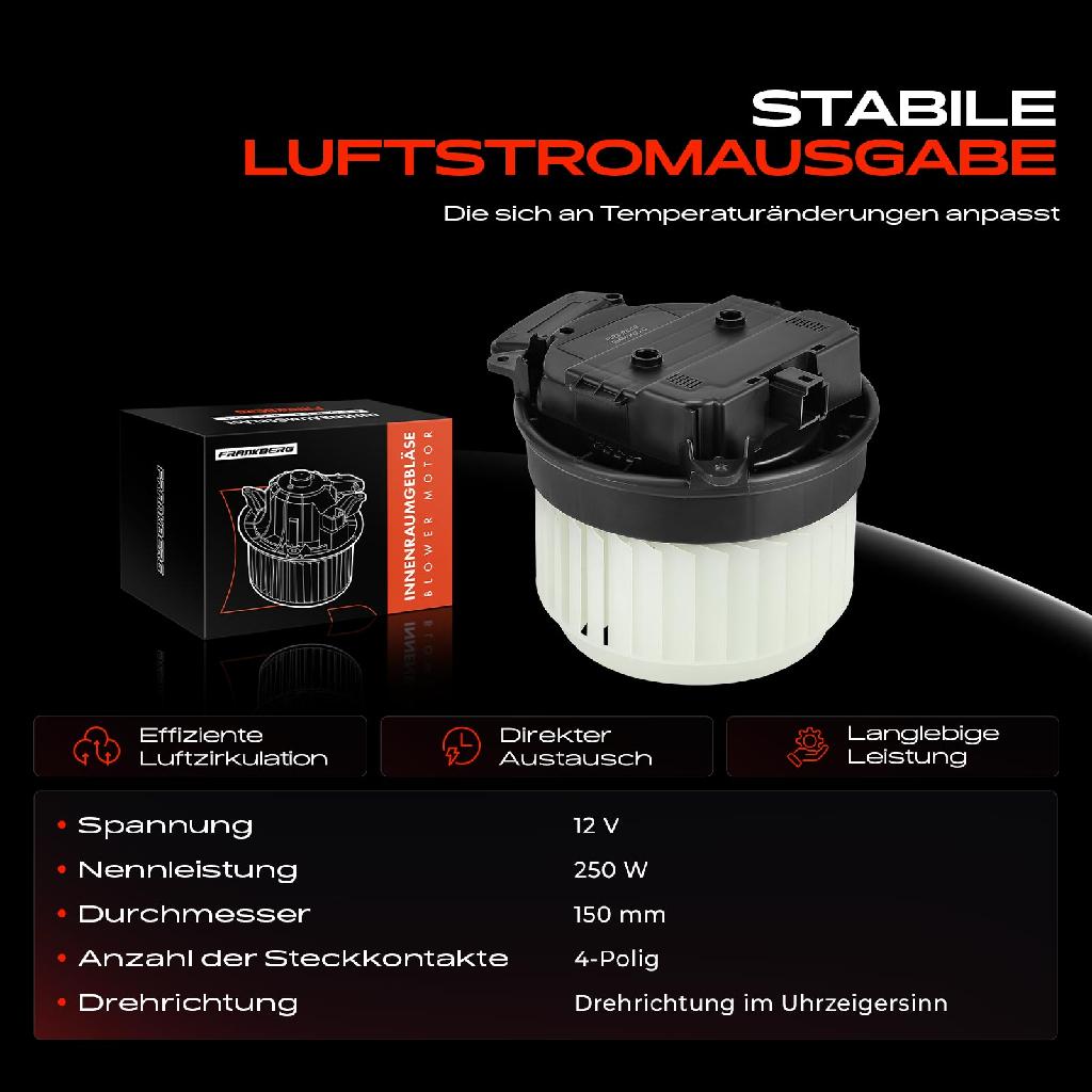 1x Gebläsemotor Innenraumgebläse für Audi A6 4G2 4GH 4G5 C7 A7 4GA A8 4H2