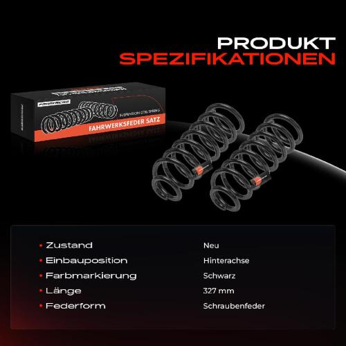 Frankberg 2x Fahrwerksfeder Hinterachse für Dacia Logan LS Sandero Renault Sandero/Stepway BS 2008-2013 Bild Frankberg 2x Fahrwerksfeder Hinterachse für Dacia Logan LS Sandero Renault Sandero/Stepway BS 2008-2013