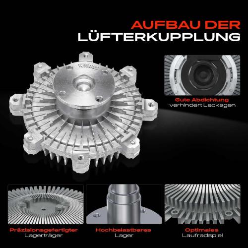 1x Lüfterkupplung Kühlerlüfte für KIA Sportage SUV K00 2.0L 1994-2003 Bild 1x Lüfterkupplung Kühlerlüfte für KIA Sportage SUV K00 2.0L 1994-2003