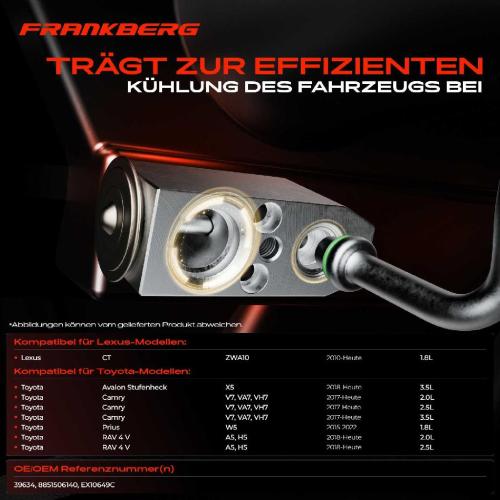 1x Expansionsventil Klimaanlage für Toyota Camry V7 Highlander RAV4 Prius Lexus CT Bild 1x Expansionsventil Klimaanlage für Toyota Camry V7 Highlander RAV4 Prius Lexus CT