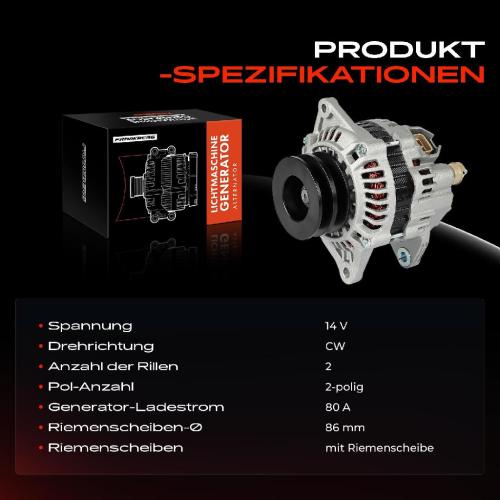 Frankberg 1x Lichtmaschine Generator für Ford Ranger ET EQ ER Mazda B-Serie BT-50 UN Bild Frankberg 1x Lichtmaschine Generator für Ford Ranger ET EQ ER Mazda B-Serie BT-50 UN