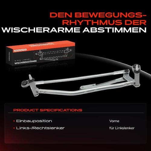 Frankberg 1x Wischergestänge Vorne für Skoda Superb II 3T4 3T5 Bild Frankberg 1x Wischergestänge Vorne für Skoda Superb II 3T4 3T5