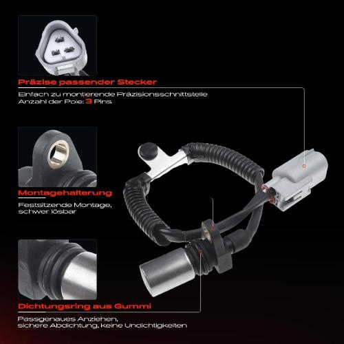 1x Kurbelwellensensor Impulsgeber für Lexus IS Toyota Avensis Corolla RAV 4 Verso Bild 1x Kurbelwellensensor Impulsgeber für Lexus IS Toyota Avensis Corolla RAV 4 Verso