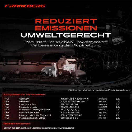 1x AGR-Ventil Abgasrückführungsventil für VW Multivan V VI Transporter V Bus V Kasten V Pritsche/Fahrgestell Bild 1x AGR-Ventil Abgasrückführungsventil für VW Multivan V VI Transporter V Bus V Kasten V Pritsche/Fahrgestell