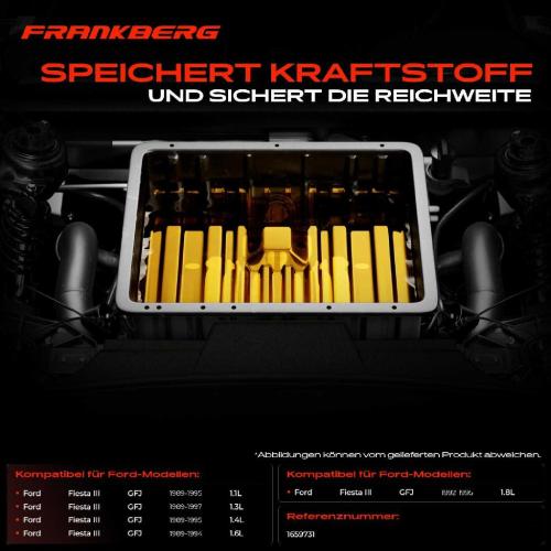 1x Kraftstofftank Kraftstoffbehälter für Ford Fiesta 3 GFJ 1.1L-1.8L Bild 1x Kraftstofftank Kraftstoffbehälter für Ford Fiesta 3 GFJ 1.1L-1.8L