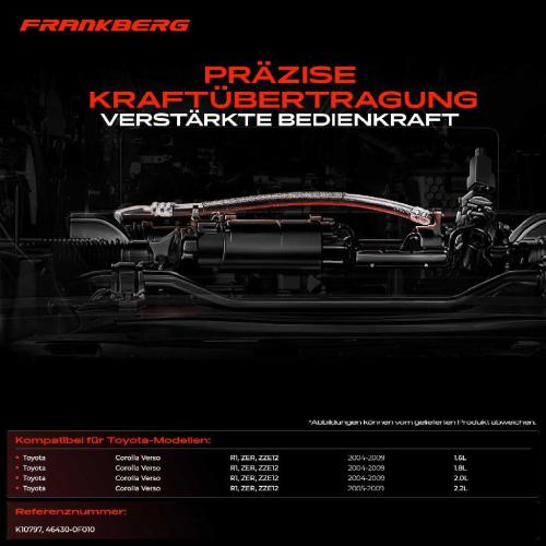 1x Seilzug Feststellbremse Hinterachse links für Toyota Corolla Verso R1 ZER ZZE12 2004-2009 Bild 1x Seilzug Feststellbremse Hinterachse links für Toyota Corolla Verso R1 ZER ZZE12 2004-2009