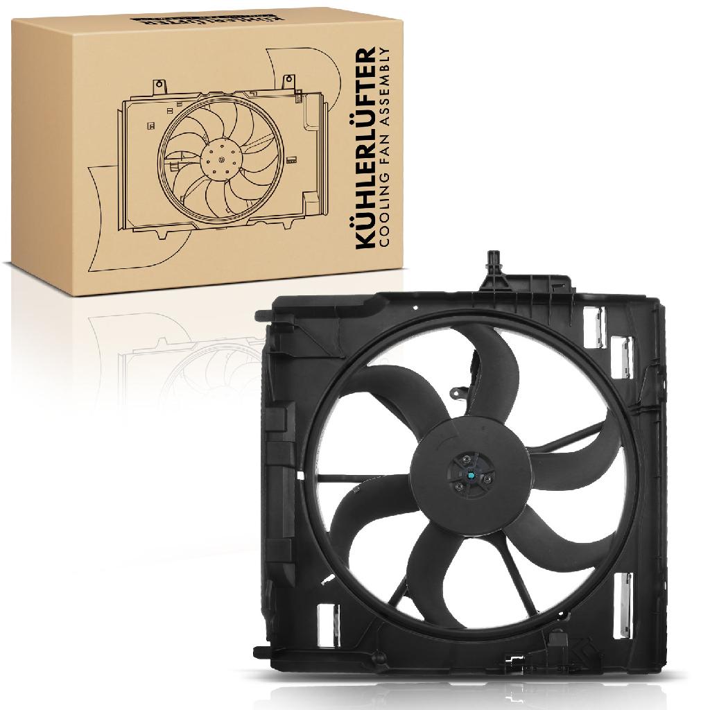 Frankberg 1x Motorkühller Einfachlüfter mit Kühlerlüfterrahmen BMW X5 E70 2006-2013 3.0L 4.8L
