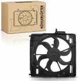 Frankberg 1x Motorkühller Einfachlüfter mit Kühlerlüfterrahmen BMW X5 E70 2006-2013 3.0L 4.8L