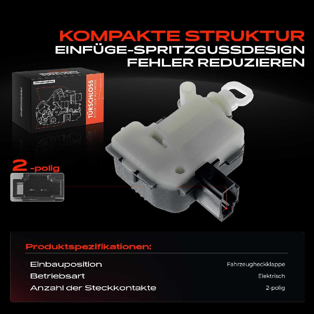 1x Türschloss Fahrzeugheckklappe für VW Golf Skoda Seat Leon