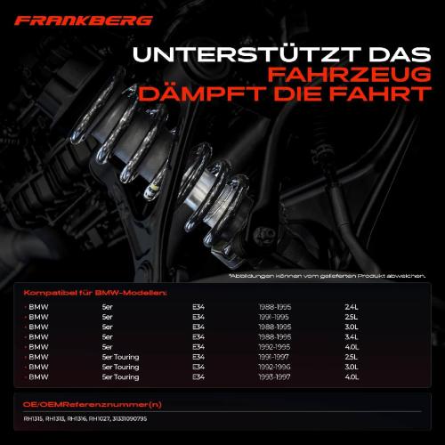Frankberg 2x Fahrwerksfeder Vorderachse für BMW 5er E34 5er Touring 2.4L 2.5L 3.0L 3.4L 4.0L 1988-1997 Bild Frankberg 2x Fahrwerksfeder Vorderachse für BMW 5er E34 5er Touring 2.4L 2.5L 3.0L 3.4L 4.0L 1988-1997