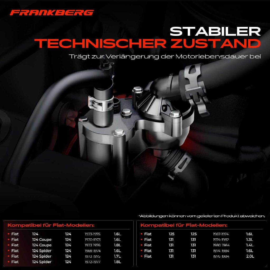 1x Thermostat Kühlmittel für Fiat 124 131 Lancia Pininfarina Seat 1.3L-2.0L 1967-1987