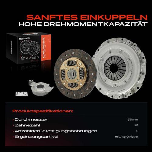 Frankberg 1x Kupplungssatz f r Alfa Romeo Mito Citro n Nemo Kasten Kombi Fiat Doblo Cargo Kasten/MPV Bild Frankberg 1x Kupplungssatz f r Alfa Romeo Mito Citro n Nemo Kasten Kombi Fiat Doblo Cargo Kasten/MPV