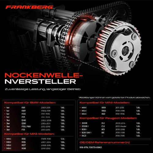 1x Nockenwellenversteller für BMW E81 E87 F20 F21 E46 E90 F80 F30 E46 F31 MINI R56 Bild 1x Nockenwellenversteller für BMW E81 E87 F20 F21 E46 E90 F80 F30 E46 F31 MINI R56