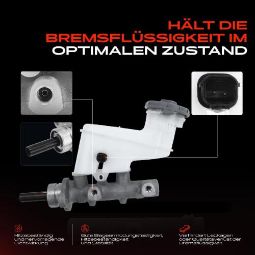 1x Hauptbremszylinder Bremszylinder für Honda Accord VII CL CM CN 2.0L 2003-2008 Bild 1x Hauptbremszylinder Bremszylinder für Honda Accord VII CL CM CN 2.0L 2003-2008