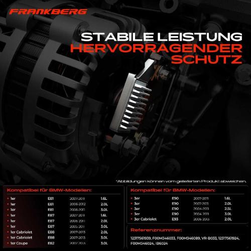 1x Lichtmaschinenregler Generatorregler für BMW E90 E91 E92 E93 E81 E60 E61 E70 E85 Bild 1x Lichtmaschinenregler Generatorregler für BMW E90 E91 E92 E93 E81 E60 E61 E70 E85