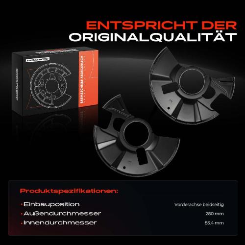 2x Ankerblech Bremsscheibe Vorderachse Beidseitig für Mazda 2 DE DH 1.4L-1.6L 2007-2015 Bild 2x Ankerblech Bremsscheibe Vorderachse Beidseitig für Mazda 2 DE DH 1.4L-1.6L 2007-2015