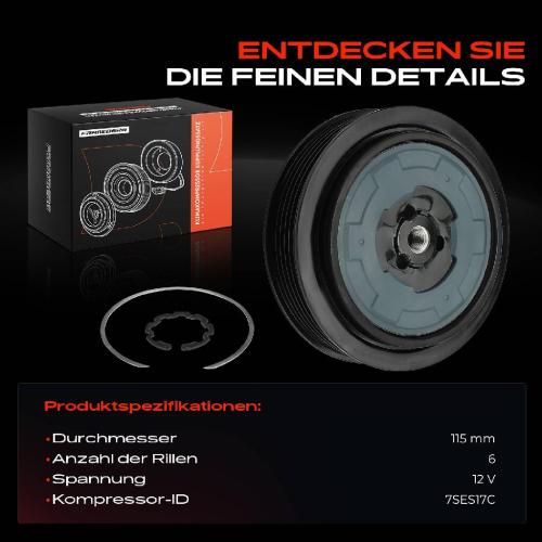 1x Magnetkupplung Klimakompressor für Mercedes-Benz GLE W166 C292 GL GLS X166 Bild 1x Magnetkupplung Klimakompressor für Mercedes-Benz GLE W166 C292 GL GLS X166