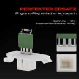 1x Widerstand Vorwiderstand Gebläsemotor für Ford B-Max C-Max Focus Kuga Transit