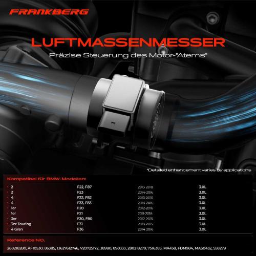 1x Luftmassenmesser für BMW 2 F22 F87 F23 4 F32 F82 F33 F83 1er F20 F21 3 Gran Turismo F34 3er F30 F80 F31 F36 Bild 1x Luftmassenmesser für BMW 2 F22 F87 F23 4 F32 F82 F33 F83 1er F20 F21 3 Gran Turismo F34 3er F30 F80 F31 F36