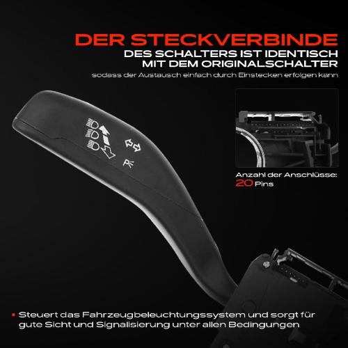 1x Kombischalter Lenkstockschalter für VW Polo Van Transporter V Kasten Bus Multivan V Bild 1x Kombischalter Lenkstockschalter für VW Polo Van Transporter V Kasten Bus Multivan V