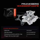 1x Wasserpumpe Kühlwasserpumpe für Toyota Prius W1 W2 Yaris P1 NCP1 NLP1 Verso NCP2 NLP2 1.3L-1.5L