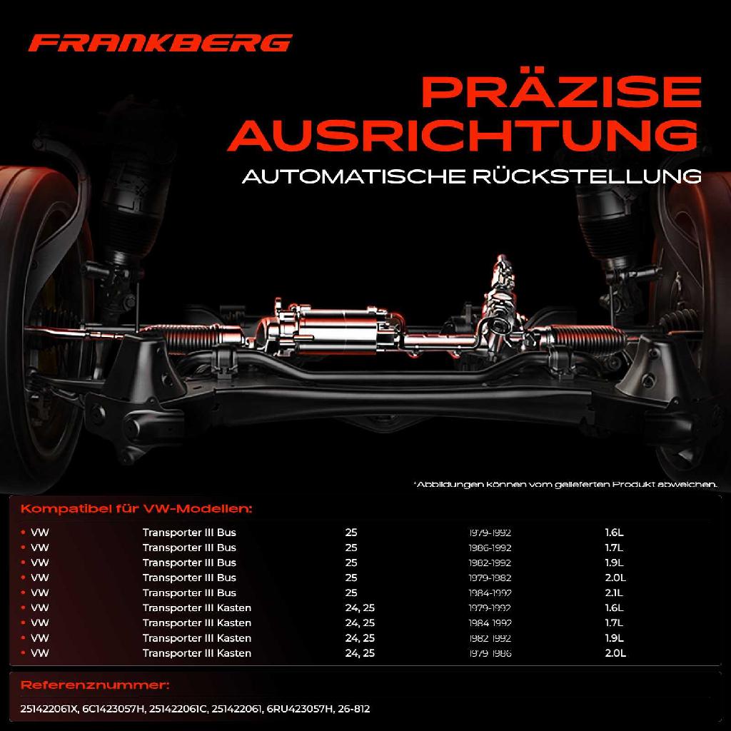 1x Lenkgetriebe Servolenkgetriebe für VW Transporter III T3 Bus Kasten 1979-1992