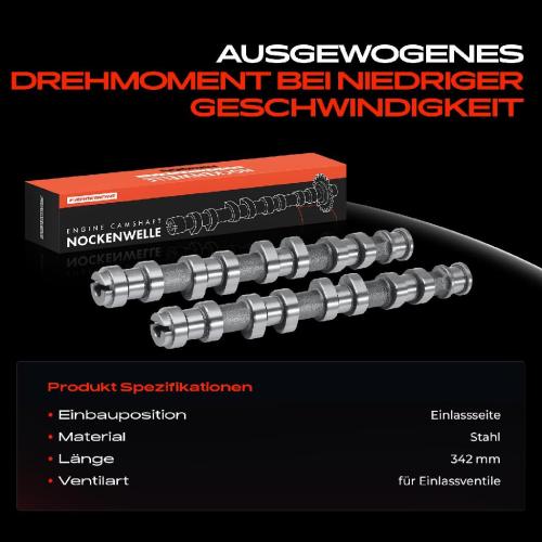 Frankberg 2x Nockenwelle für Opel Adam Agila Astra G H J Combo Corsa C D Meriva 2003-2017 Bild Frankberg 2x Nockenwelle für Opel Adam Agila Astra G H J Combo Corsa C D Meriva 2003-2017