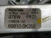 Fensterheber Rechts Vorne 698010K150 Toyota Hilux V/VI Pick-up 2.4 D4D-F 16V 4x4 (2GD-FTV)