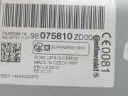 Radio CD 98075810ZD Citroën C-Elysee (DD) Limousine 1.6 Blue Hdi 100 (DV6FD(BHY))