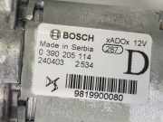 Scheibenwischermotor Hinten 9819900080 Opel Astra L Sports Tourer (F4/FC/FN/FR) Kombi 1.2 Turbo 110 12V (EB2ADT(HNP))