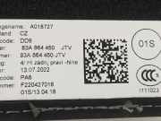 Fußmatten Satz 83A864450 Audi Q3 Sportback (F3N) SUV 1.5 35 TFSI 16V Mild Hybrid (DFYA) 2022