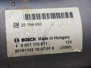 Anlasser 25194650 Opel Mokka/Mokka X SUV X 1.4 Turbo 16V 4x2 (B14NET(Euro 6))