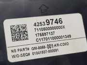 Tachoeinheit Kmh 42539746 Opel X Selective Start-Stop